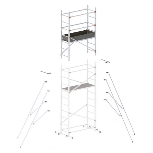 Extensión de andamio doméstico Fast&amp;Lock 400 (5,80 m)